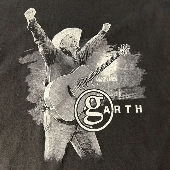 Garth Brooks XL Stadium Tour 2021 Short Sleeve Black‎ T-Shirt Band T Country - Picture 9 of 9